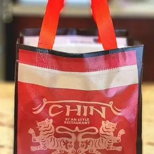 Their carryout bag is sturdy.