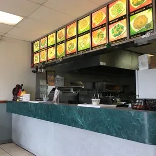 Old school menu board