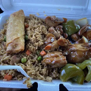 L2. Bourbon Chicken Lunch Special