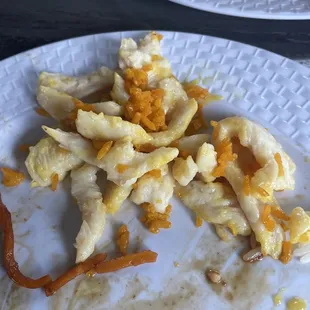 The "chicken" from the chicken fried rice