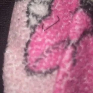 a closeup of a pink teddy bear