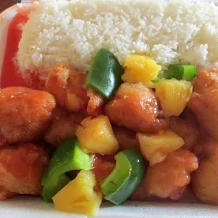 Sweet &amp; Sour Chicken Lunch special