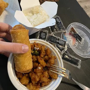 Small General Tso chicken