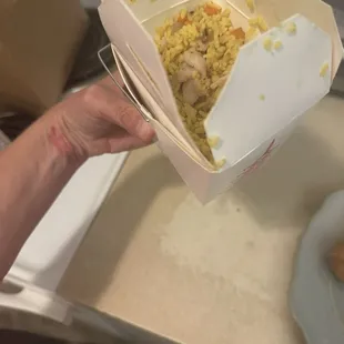 Size of the pint of rice