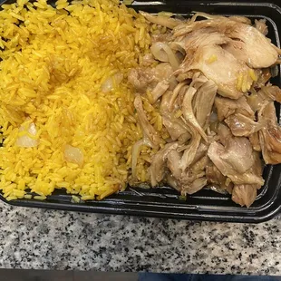 This is the new bourbon chicken. It doesn't look or taste anything like the old one.