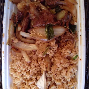 Mongolian Beef that was delicious!