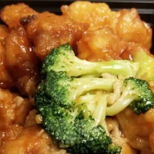 Orange Chicken and Broccoli