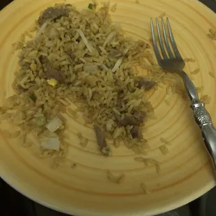Beef fried rice