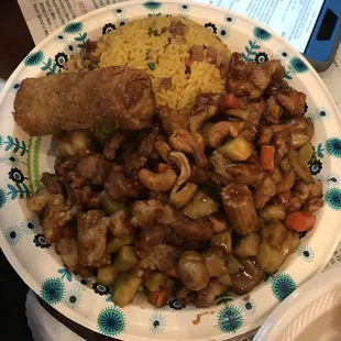 Cashew chicken combo