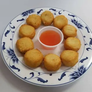 Fried scallops