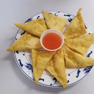 Cheese won ton