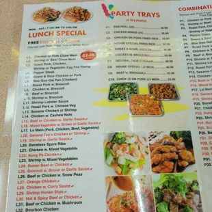 Lunch specials