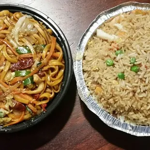 House special fried rice &amp; lomein