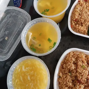 Wonton and Egg drop Soup