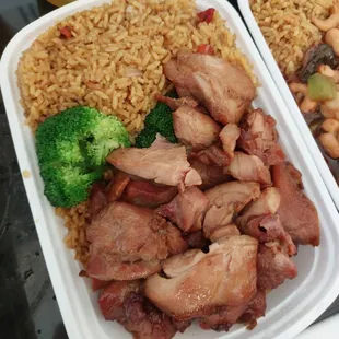 Chicken and broccoli