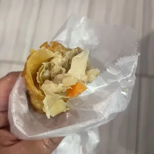 Spoiled egg rolls (tasted like poison)