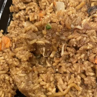 Mushy fried rice