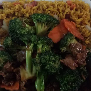Beef with broccoli