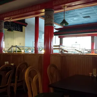 Inside Buffet tables