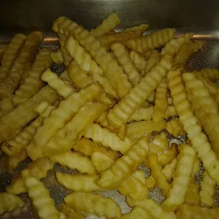 a pile of french fries