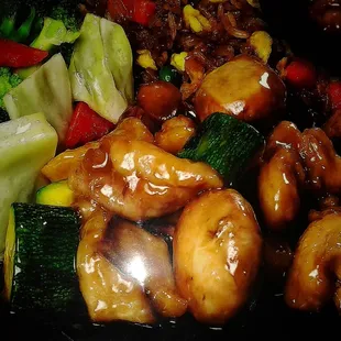 a variety of vegetables and meat