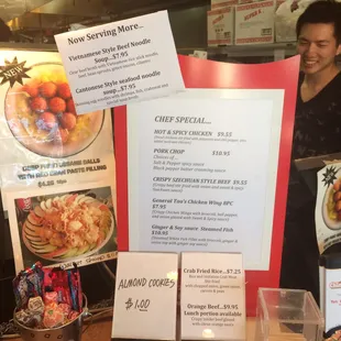 Inside of house chef special , not in the menu