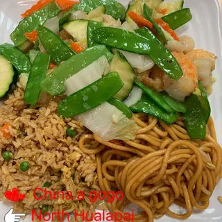 Shrimp with Snow Peas Lunch
