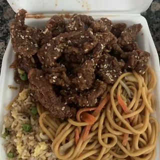 Sesame Beef Lunch