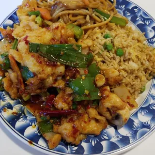 Hot Garlic Chicken Lunch