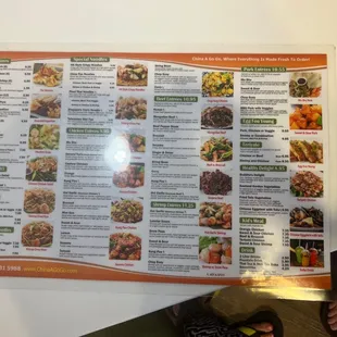 sushi and sashimi, menu