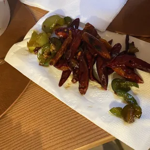 A shit ton of red chili peppers