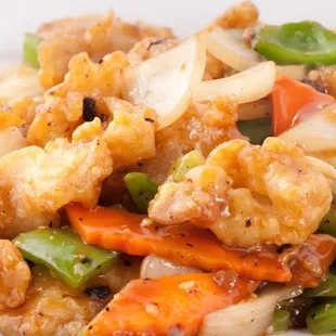 Fish with black bean sauce