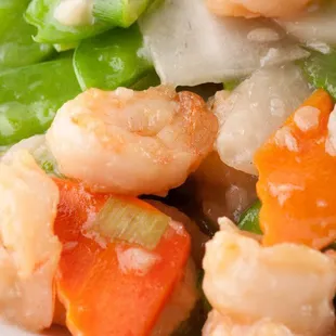 Shrimp snow pea