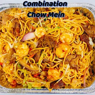 a dish of noodles and meat
