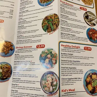 menu, sushi and sashimi