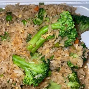 Veggie Fried Rice added broccoli