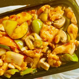 spicy garlic Szechwan Chicken