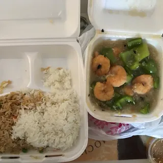 Shrimp with Lobster Sauce Lunch