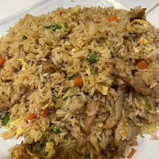 Yummy pork fried rice