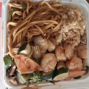 Shrimp chop suey lunch special. Almost $12. Date: 4/29/2024.