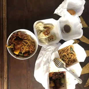 7 Pot Stickers, General Tso's Chicken