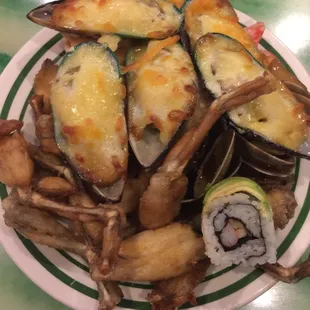 Muscles and frog legs with muscles.