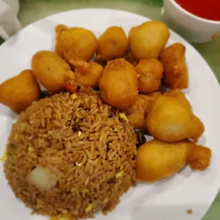 Sweet and Sour Pork w. Fried Rice