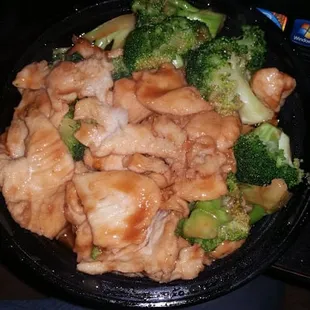 Chicken and broccoli
