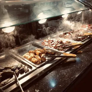 a variety of food items