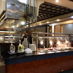 a man preparing food