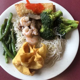a plate of food on a table