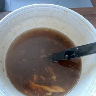 Hot sour soup. So runny