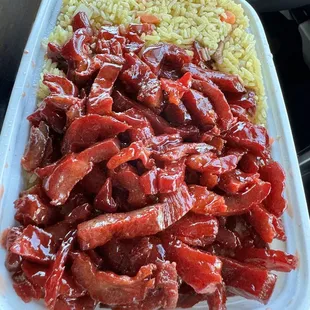 Boneless pork ribs w/ fried rice (combo)