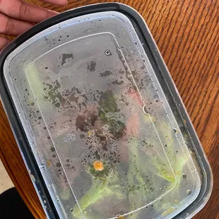 A meal prep tuppaware size... $15